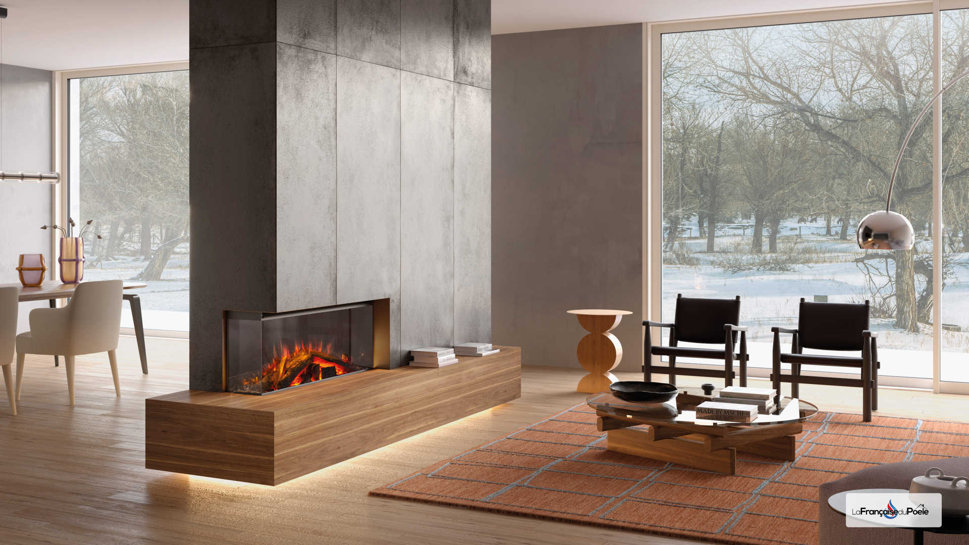 Cheminée électrique Lumen 1200 2000W - LA NORDICA EXTRAFLAME